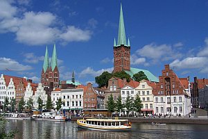 Lübeck Ansicht vom Wasser